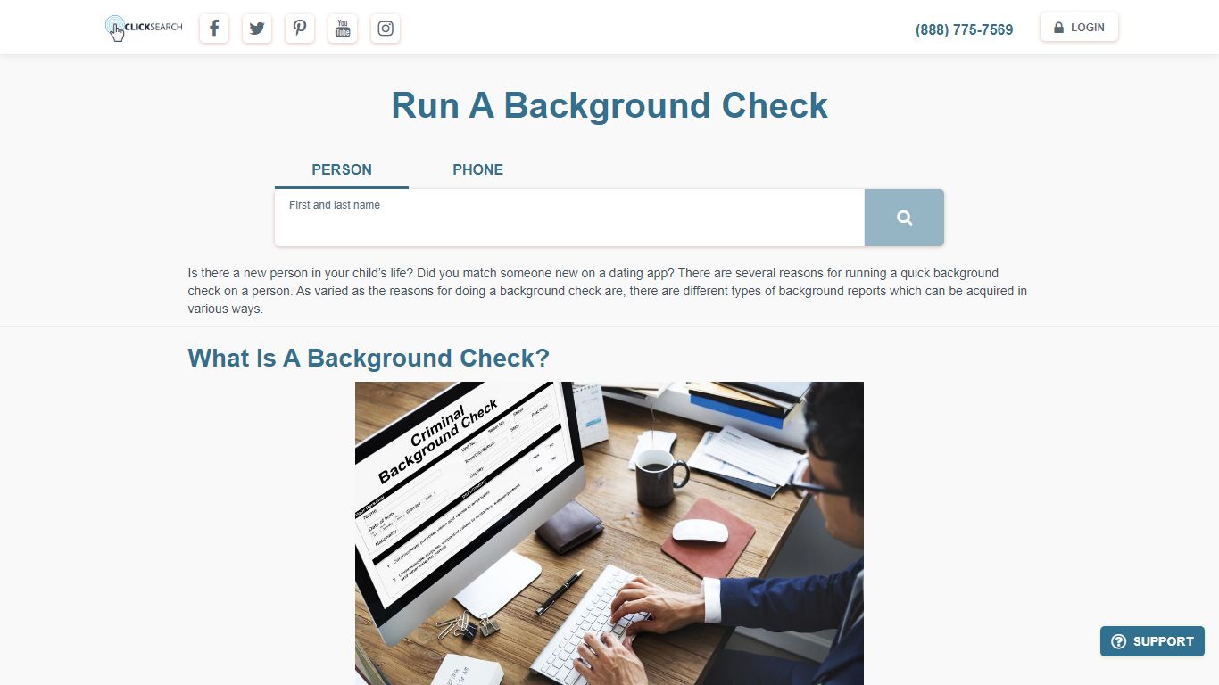 Background Check - Perform Accurate Background Checks | ClickSearch